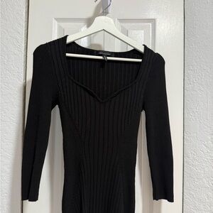 White House Black Market Elegant Black Knit